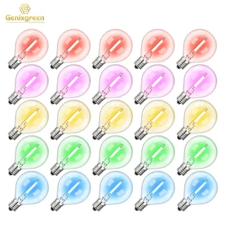 Ampoule Globe en Verre à Filament LED RGB