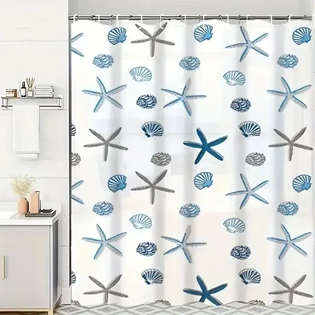 Rideau de douche étanche PEVA avec motif – vue 2