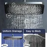 Pommeau de Douche Noir à Grand Débit – vue 4