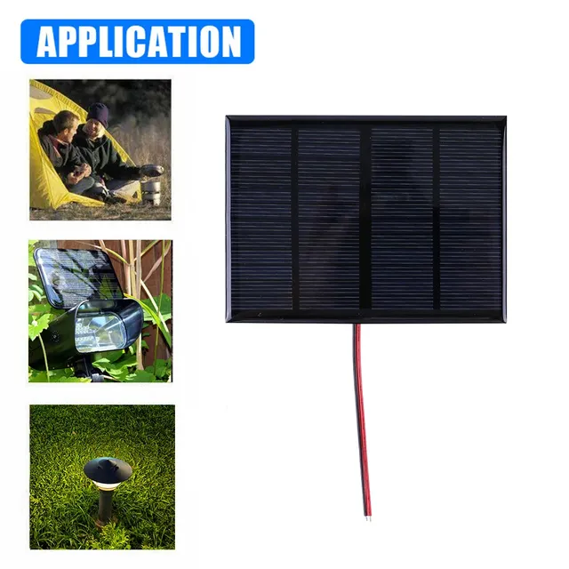 Panneau solaire Portable 3W 12V avec câble – vue 3