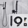 Pommeau de douche à main noir mat – vue 6