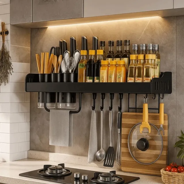 Support de rangement mural pour cuisine