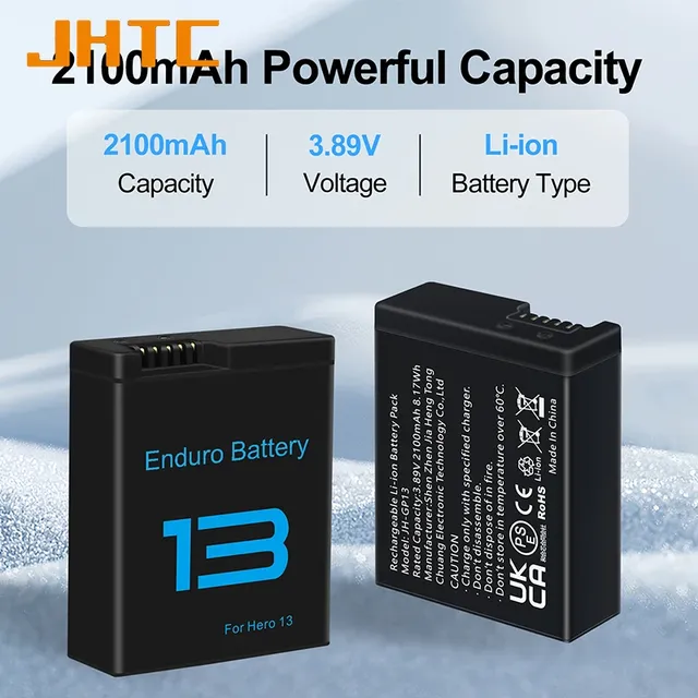 Chargeur de batterie pour appareils photo de sport – vue 3