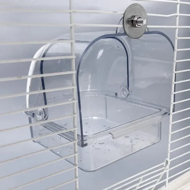Baignoire oiseaux suspendue plastique transparent rigide… – vue 2