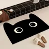 Tapis de bain à séchage rapide chat noir – vue 2