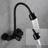 Robinet de cuisine noir/brossé – vue 1