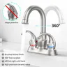 Robinet de bain en laiton brossé HO4 pouces – vue 3