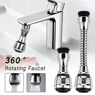 360 ° Extension de robinet de cuisine à réglage