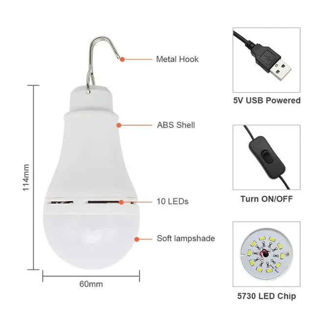 Ampoules LED USB pour la lecture – vue 2
