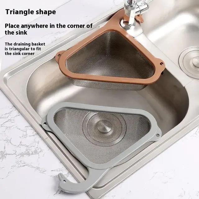 Panier filtrant evier cuisine angle triangulaire inox…