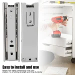 Mini glissières de tiroir courtes de 5 pouces, Rail de guidage de meubles, Extension complète, quincaillerie de placard de cuisine, accessoire de placard