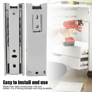 Mini glissières de tiroir courtes de 5 pouces, Rail de guidage de meubles, Extension complète, quincaillerie de placard de cuisine, accessoire de placard Mini glissières de tiroir courtes de 5 pouces, Rail de guidage de meubles, Extension complète, quincaillerie de placard de cuisine, accessoire de placard