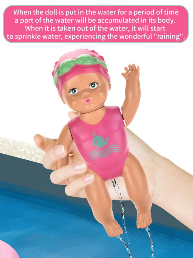 1 pièces 6 pouces Mini poupée de natation enfants salle… – vue 4