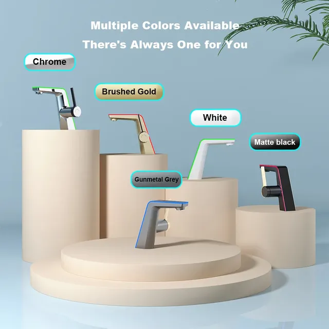 Robinets de lavabo à affichage numérique LED de luxe – vue 4