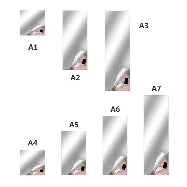 Autocollant mural miroir Flexible pour salle de bain – vue 5