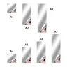 Autocollant mural miroir Flexible pour salle de bain – vue 5