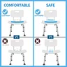 Coussin siège bain EVA antidérapant bleu adhésif dessous… – vue 5