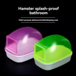 Bain de litière et bac à litière 2 en 1 le plus vendu : bac à sable anti-déversement pour hámster syrien suspendu externe, facile à nettoyer et à utiliser