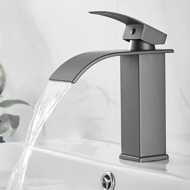 Robinet de lavabo cascade moderne en acier inoxydable – vue 5