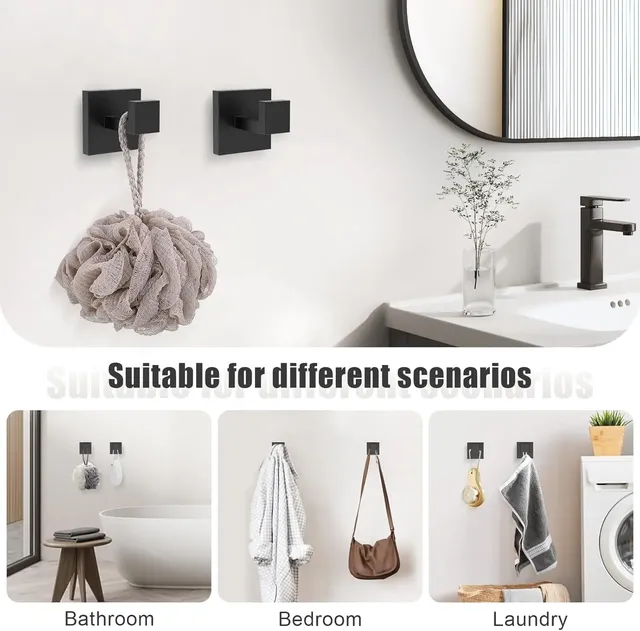 Ensemble de toilettes Acier inoxydable Porte-bague de… – vue 3