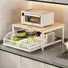 Support de rangement pour micro-ondes de cuisine moderne – vue 4