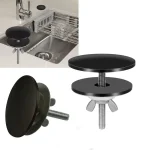 Couvercle de trou de robinet de couleur noire, couvercle de finition M6, capuchon de trou de robinet d&rsquo;évier, Construction robuste anti-fuite, bouchon de trou d&rsquo;évier de cuisine