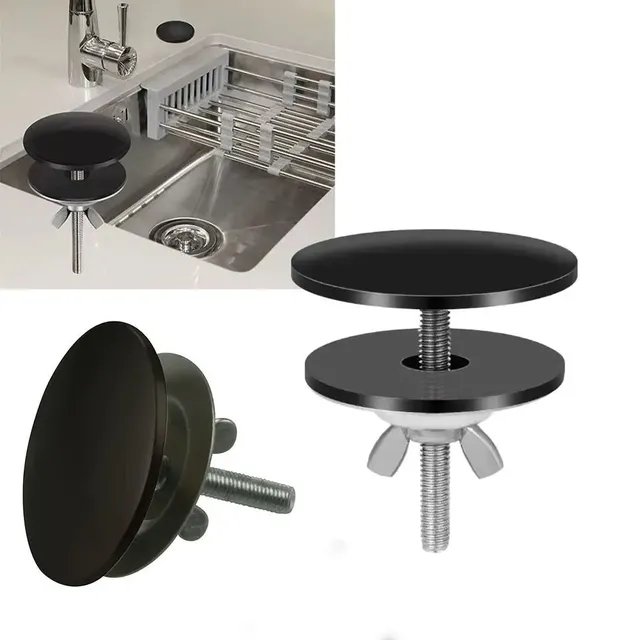 Couvercle de trou de robinet de couleur noire