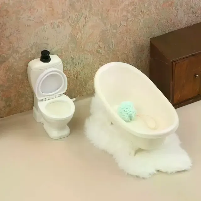 Baignoire Miniature pour maison de poupée – vue 4