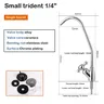 Robinet d'eau de cuisine chromé 1/4 " – vue 2