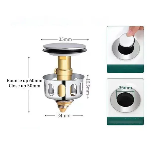 Drain de lavabo universel – vue 3