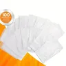 Tabliers jetables en plastique blanc – vue 3