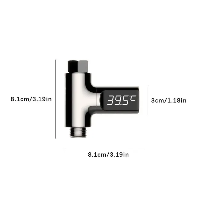 Thermomètre de douche d'eau domestique à affichage LED… – vue 6