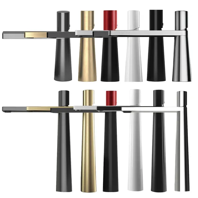 Robinets en cuivre modernes pour bassin noir – vue 3