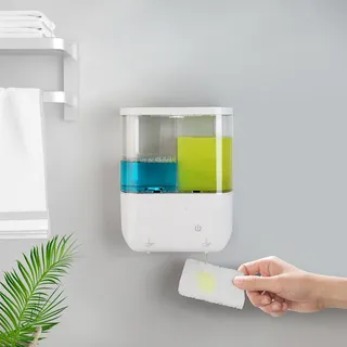 Distributeur de savon à capteur automatique mural à double tête