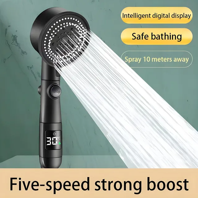Pommeau de douche à main haute pression pour salle de bain – vue 6