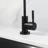 Robinet de cuisine en acier inoxydable noir – vue 4