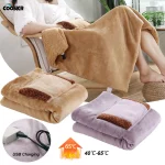 Chauffe-mains électrique pliable USB, couverture chauffante rapide, tapis doux, taille arrière, coussin chauffant, Portable, mains et jambes