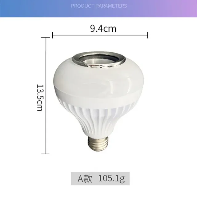 Ampoule LED RGB Bluetooth musicale enceinte intégrée E27… – vue 6
