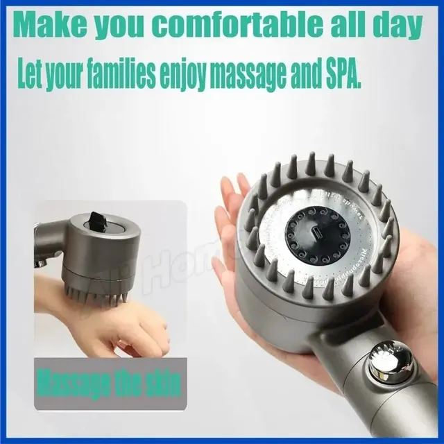 Pommeau de douche à main haute pression avec 4 Modes de… – vue 3