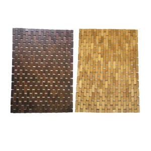 Tapis de bain en bois de bambou, tapis de cuisine et salle de bain, pour baignoire, Spa, plancher de Sauna, porte de douche Tapis de bain en bois de bambou, tapis de cuisine et salle de bain, pour baignoire, Spa, plancher de Sauna, porte de douche