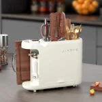 Porte-couteau de cuisine, support de rangement pour couteaux de cuisine, baguettes, planches à découper, couvercles de casseroles, support de rangement d&rsquo;outils multifonctionnel