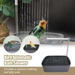 Baignoire automatique pour perroquets et oiseaux, baignoire à circulation d&rsquo;eau pour animaux de compagnie, USB, électrique, mains libres, bain et toilettage pour perroquets, 2025