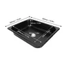 Évier cuisine carré acier inoxydable 304 encastrable… – vue 6