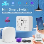 Interrupteur d&rsquo;éclairage intelligent WiFi 16A, application pour maison intelligente, commande vocale, Mini disjoncteur, prise en charge d&rsquo;alexa Google Home Yandex Smart Life