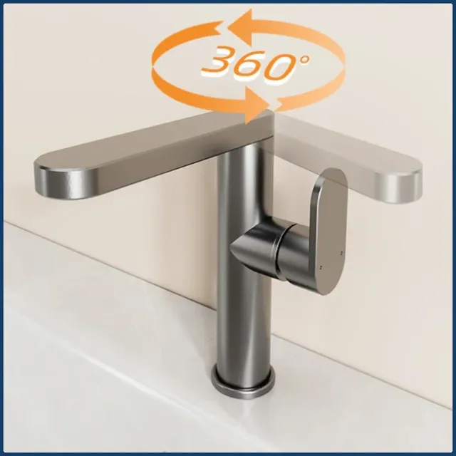 Robinet de lavabo d'eau chaude et froide – vue 4