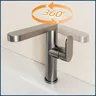 Robinet de lavabo d'eau chaude et froide – vue 4