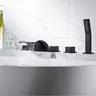 Robinet de baignoire cascade en laiton noir
