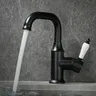 Robinet de lavabo robinet de salle de bains en or brossé – vue 6