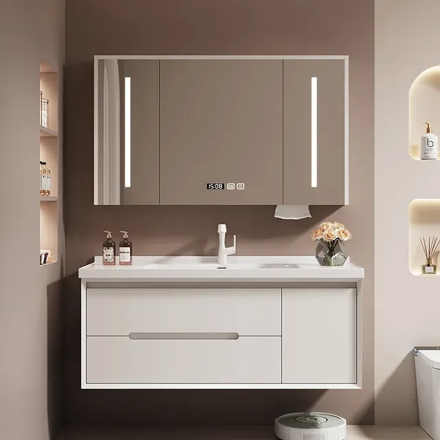 Lavabo moderne en céramique de chêne – vue 3