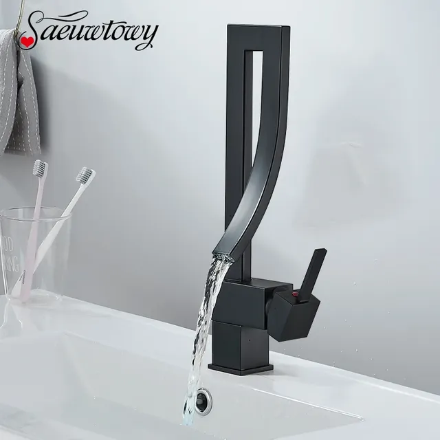 Criativo lavabo salle de bains robinet carré lavabo… – vue 2